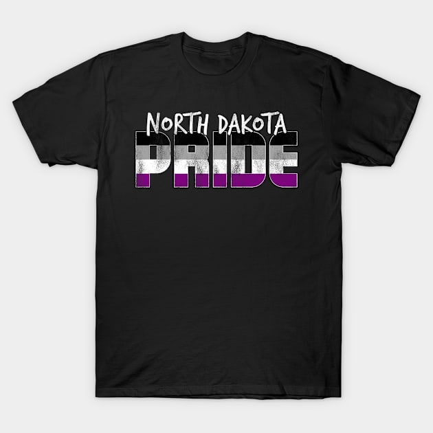 North Dakota Pride Asexual Flag T-Shirt by wheedesign